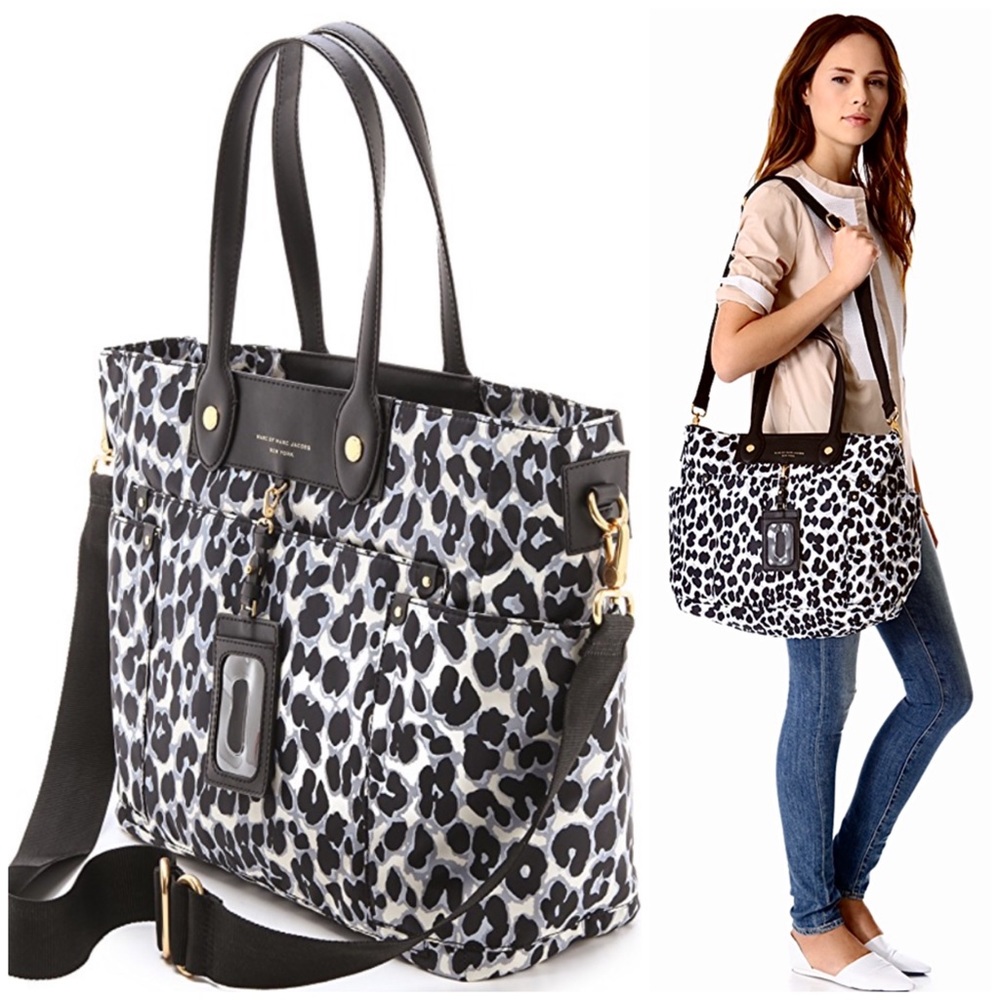 Marc Jacobs Leopard Print Eliz-A Bag Tote 16 x 14